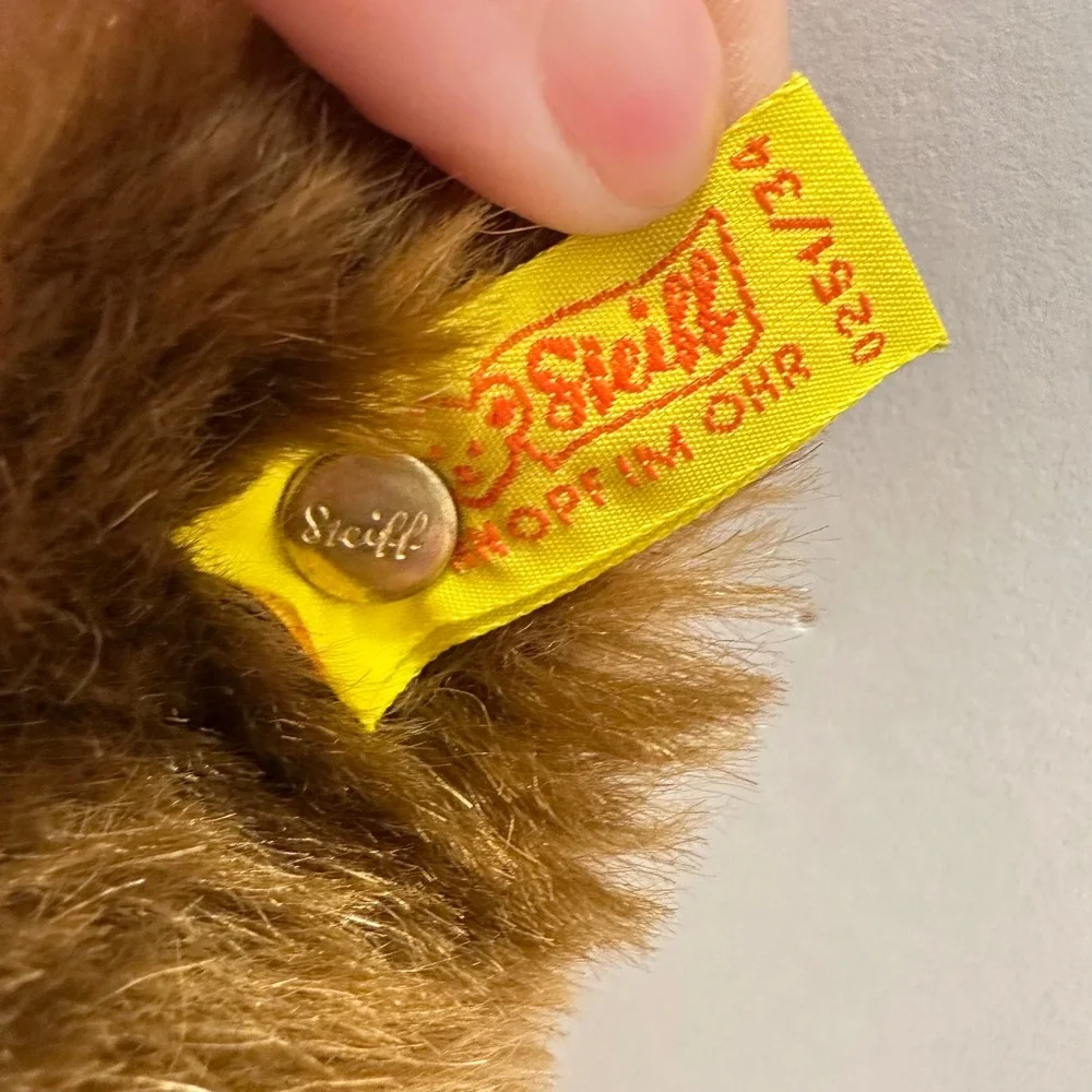 Steiff‎ Berlin Bear 1985 Mohair 24K Gold Plated Crown 0251/34 West Germany Boxed